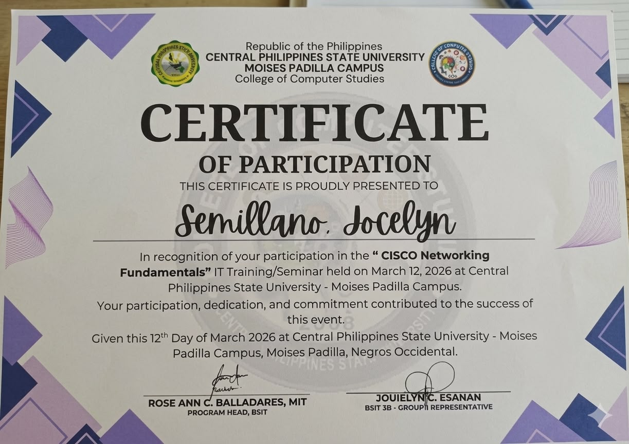 Training Certificate 2